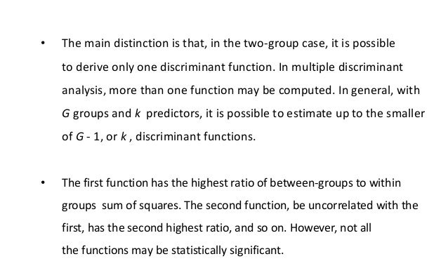 multiple discriminant analysis example